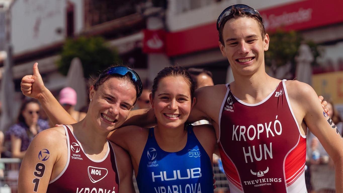 Kropkóék a legjobb 10-ben a triatlon világkupa csengtui versenyén